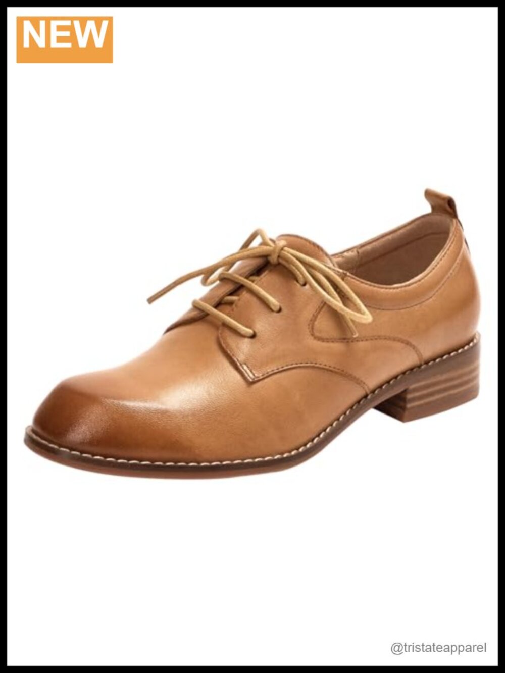 Handcrafted Leather Two Tone Dress Oxford Lace Up Office Flats